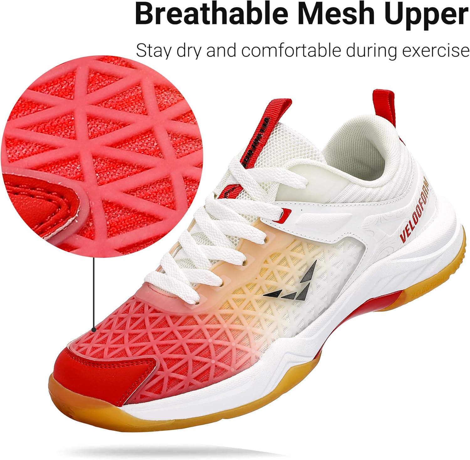 Beita Sports Table Tennis-Badminton-Shoes Volleyball Shoes Pickleball Shoes Women Running Shoes Rubber Sole Unisex Anti Slip in for Women and Men Breathable Indoor Outdoor Court Light Weight Wide