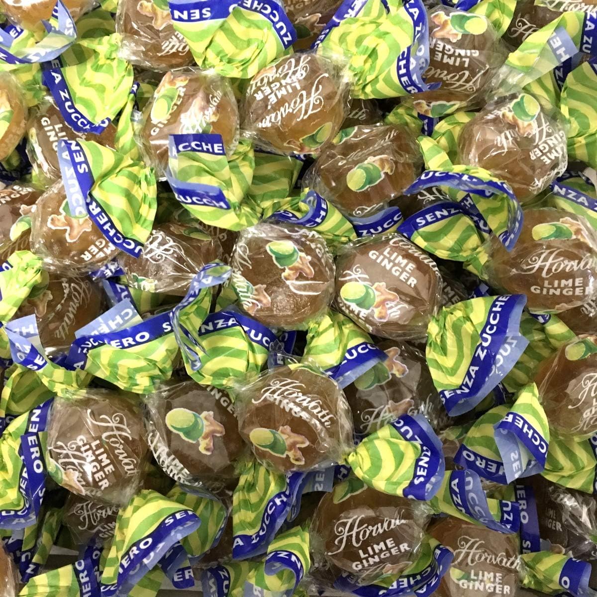 Caramelle Gommose Zenzero & Lime Senza Zucchero con edulcoranti - Moramor Zenzero Lime Horvath Confezione da 500gr Senza zuccheri e Senza Glutine