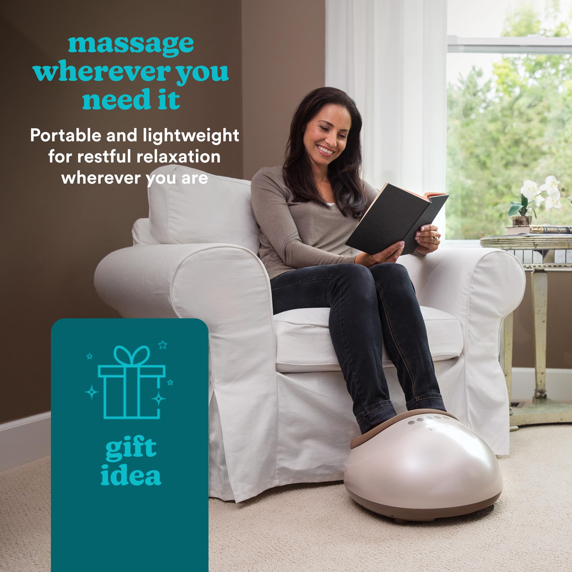 HoMedics FMS-350H-EU Masażer stóp Shiatsu + powietrze, ciepło na podczerwień, kompresja, 3 intensywności