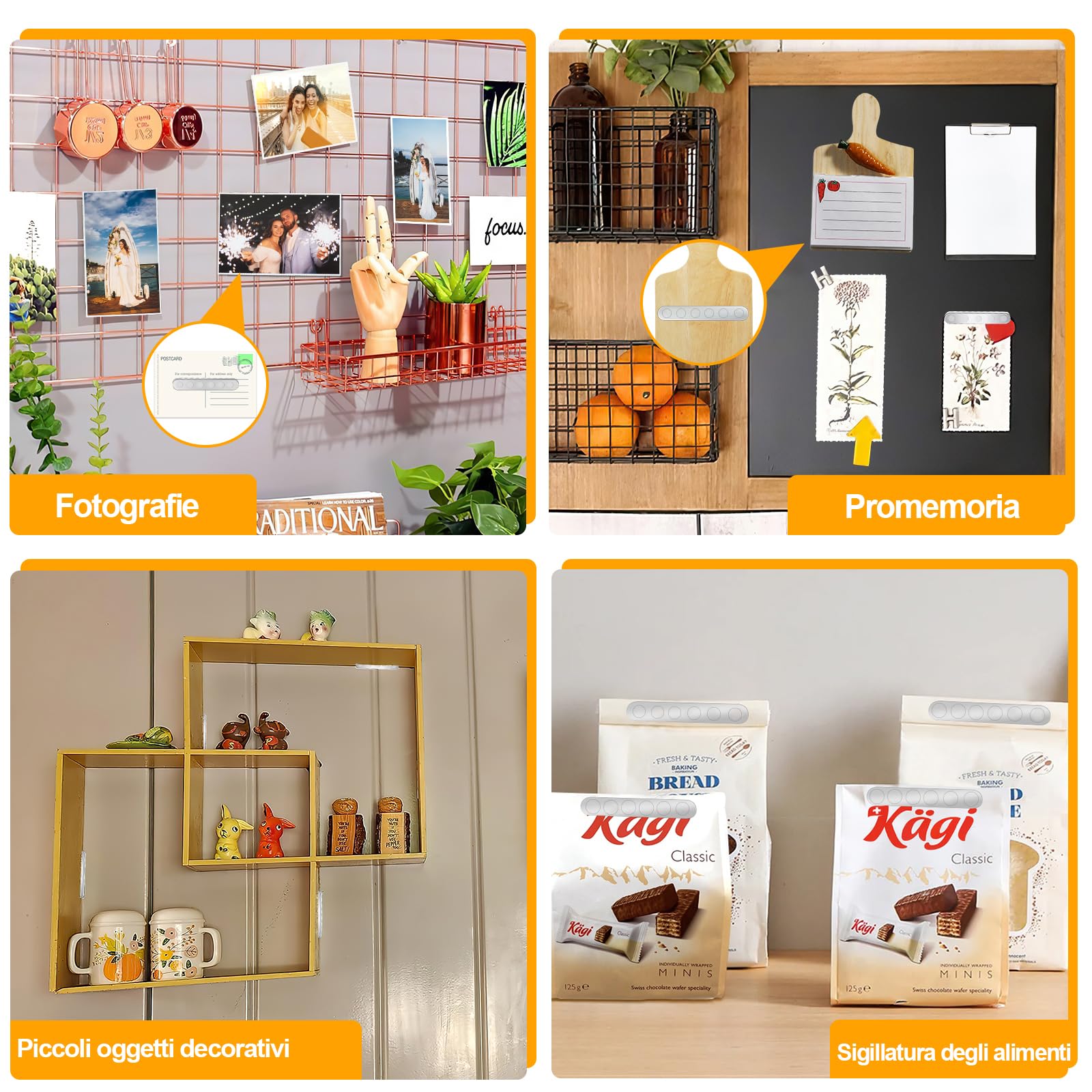 BKSAI 24Pz Magnete Potente Adesivo Magneti al Neodimio N33 Infrangibili | 65x10x2mm Adesivo Piatto Magnetico Striscia per Lavagna Bianca, Decorazione, Frigorifero Cucina e Casa Componenti Fissi