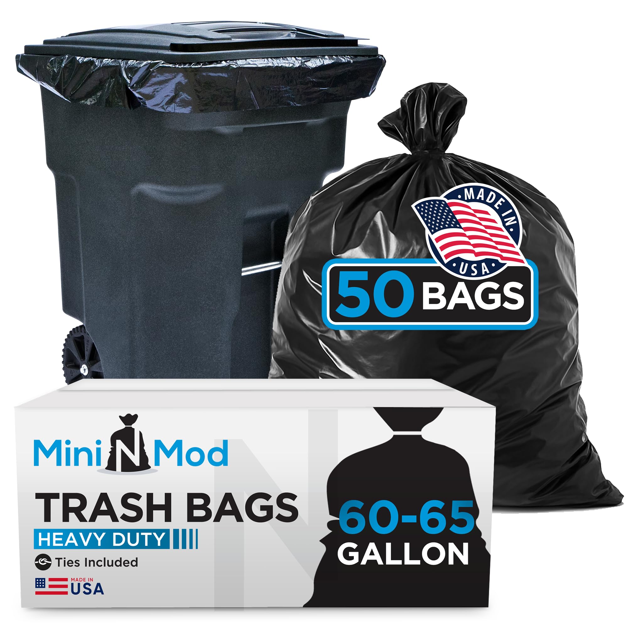 Mini n Mod 65 Gallon Trash Bags