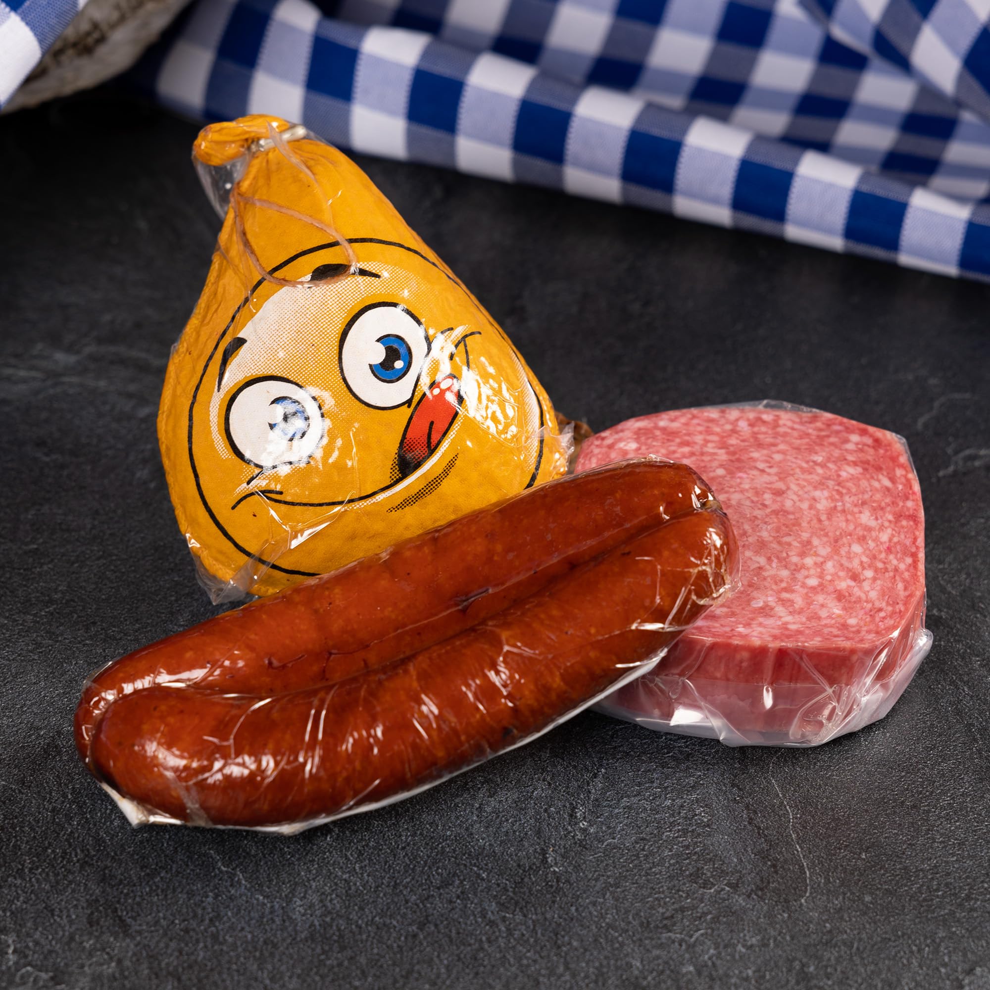 WURSTBARON® Geschenkbox Bayern, Geschenkpaket mit Salami, Schinken und Speck, Wurstpaket mit ca. 1,1 kg
