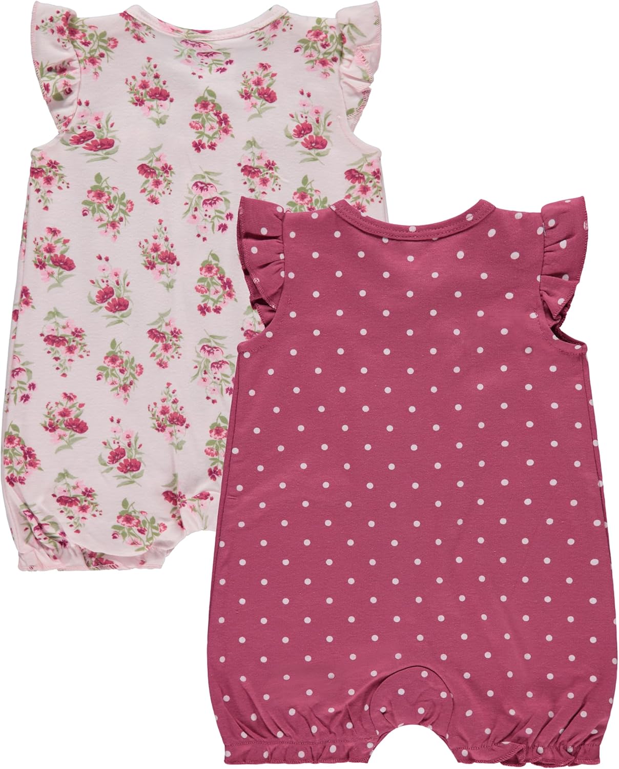 Cudlie 2-Pack Baby Girl Rompers – Soft Cotton, Everyday Comfort - Image 4