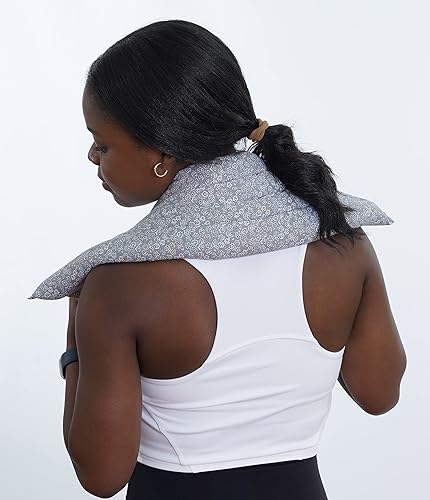 Miniatura 4 de Almohadilla térmica para microondas para dolor de espalda, calambres, alivio de la artritis, almohadilla térmica con terapia de calor húmedo,