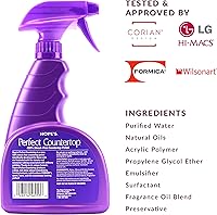 Vista 2 de HOPE'S Perfect - Limpiador y pulidor de encimeras – Spray de limpieza multisuperficie sin rayas – Spray de cocina para granito, cuarzo, mármol
