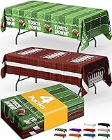 Vista 25 de Mantel de Mesa de Plástico Rectangular con Globos de Cumpleaños, Paquete de 4, Mantel de 54''×108'' para Mesas de 6 pies, Mantel para Uso Globo