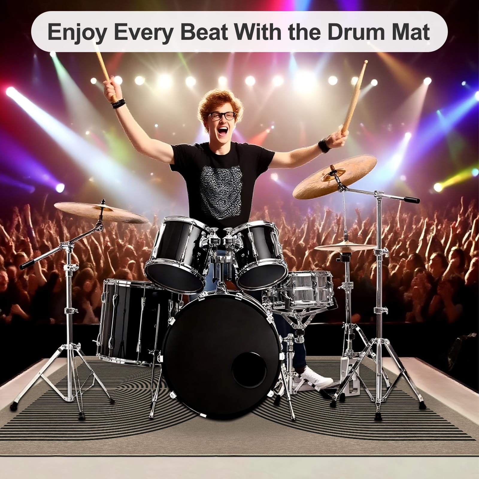 VSIWB Drum Rug, Non Slip Drum Mat - Image 2