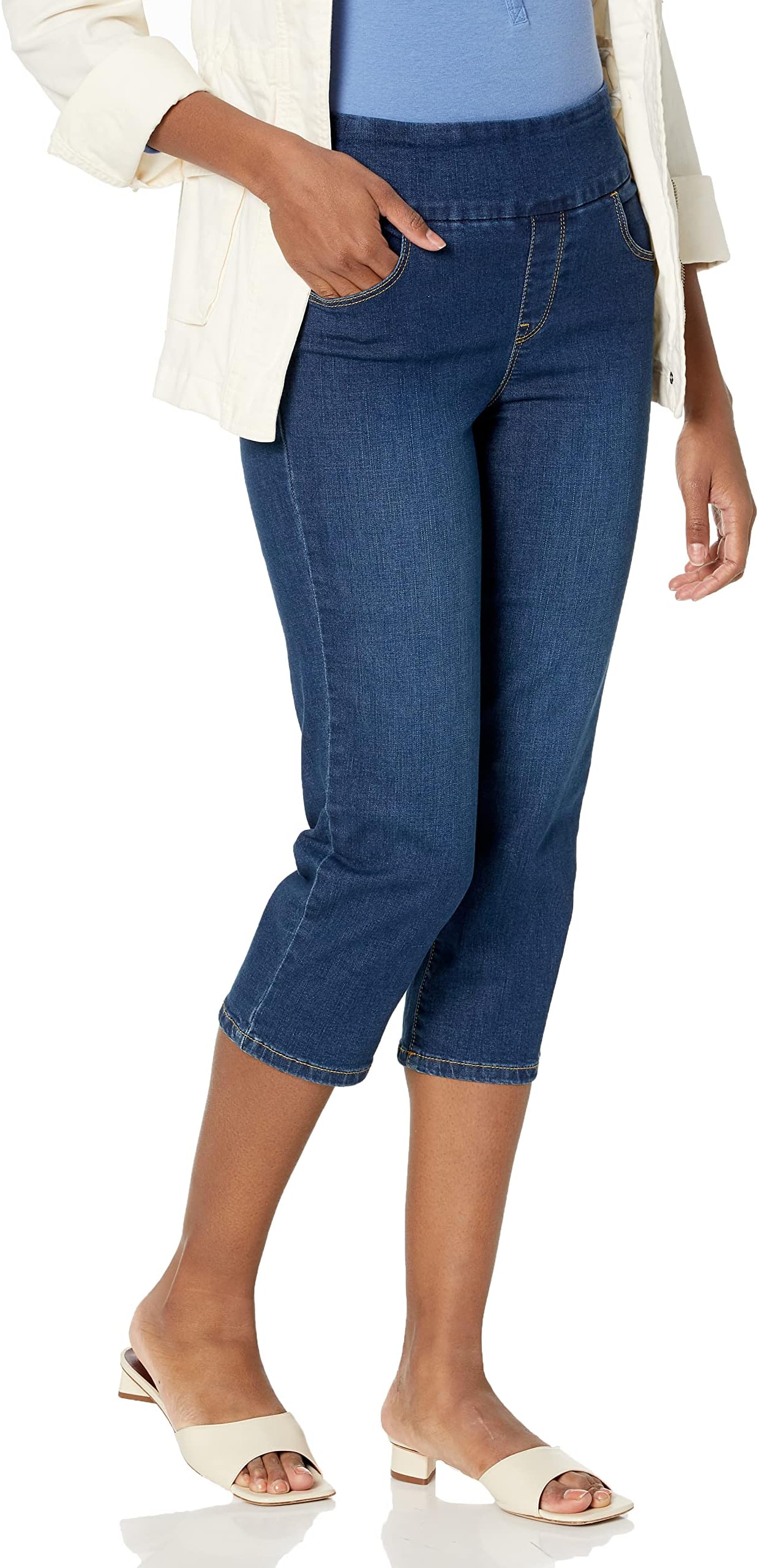 GLORIA VANDERBILTWomen's Size Amanda Pull On Capri, Bethel, 24 Plus Regular