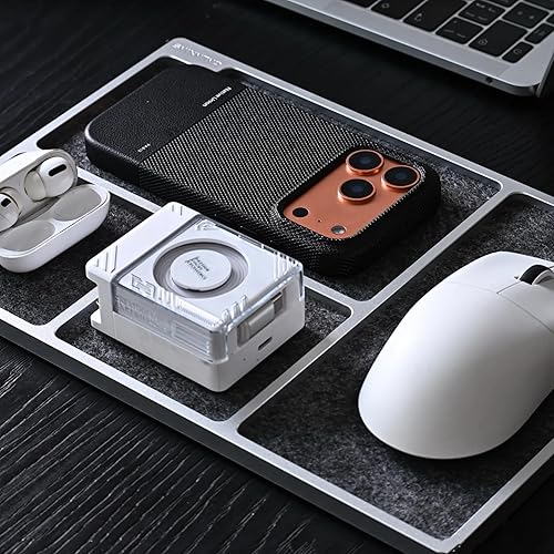 Miniatura 9 de Galaxias Bandeja de almacenamiento para cajones de escritorio, caja de almacenamiento para hombre, hecha de aluminio, un hermoso accesorio de