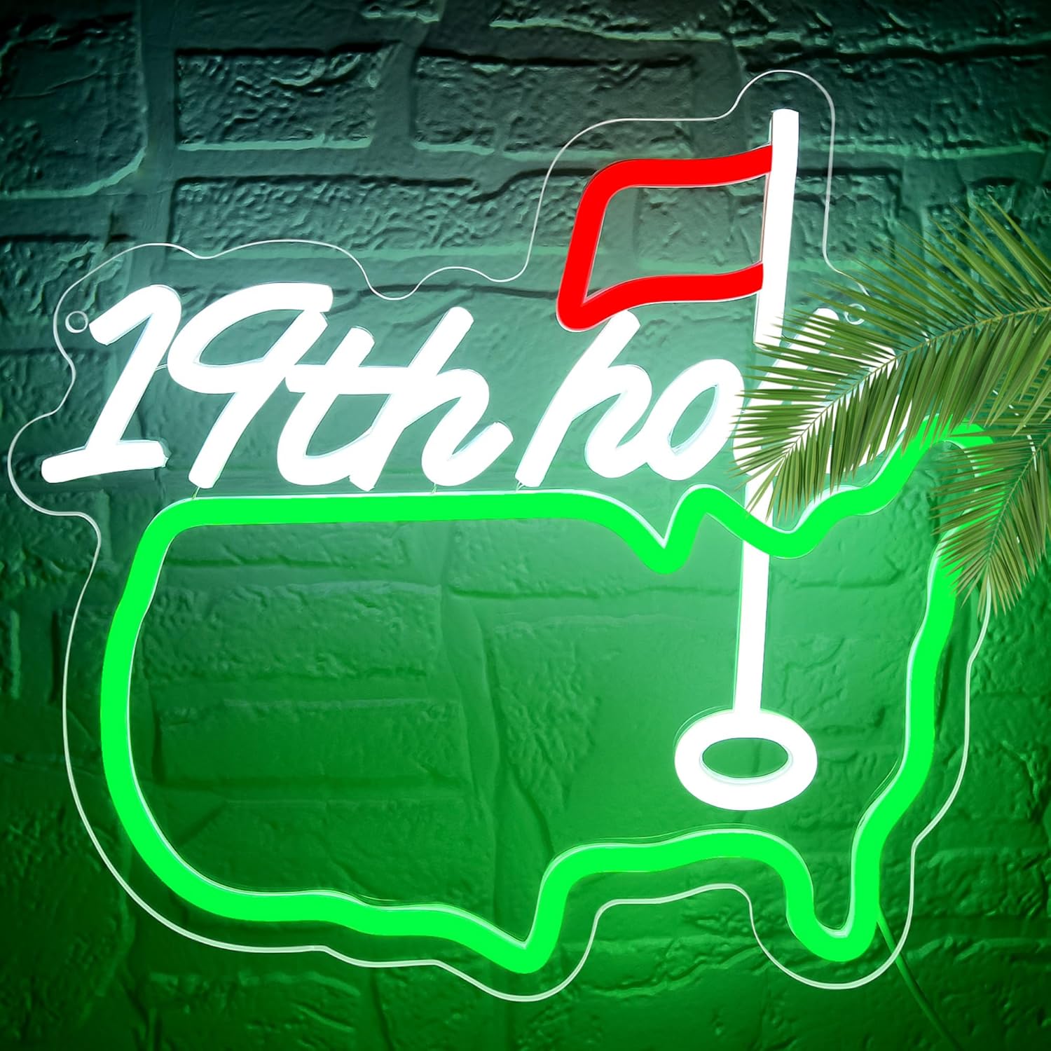 Golf Neon Sign for Wall Decor Let's Par Tee Neon Light for Man Cave Golf LED Light Up Sign for Club Bedroom Game Room Shop Party Birthday Gifts for Fans or Golfer Size13*10.2In(JTD289)