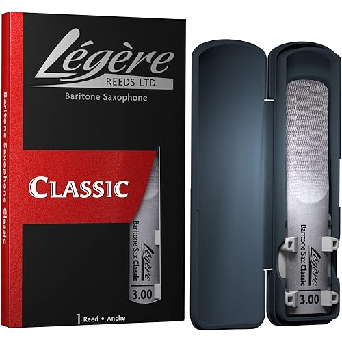 Légère Reeds - Baritone Saxophone Reed, Classic, Strength 3.00 (BS3.00) - Premium Synthetic Woodwind Reed