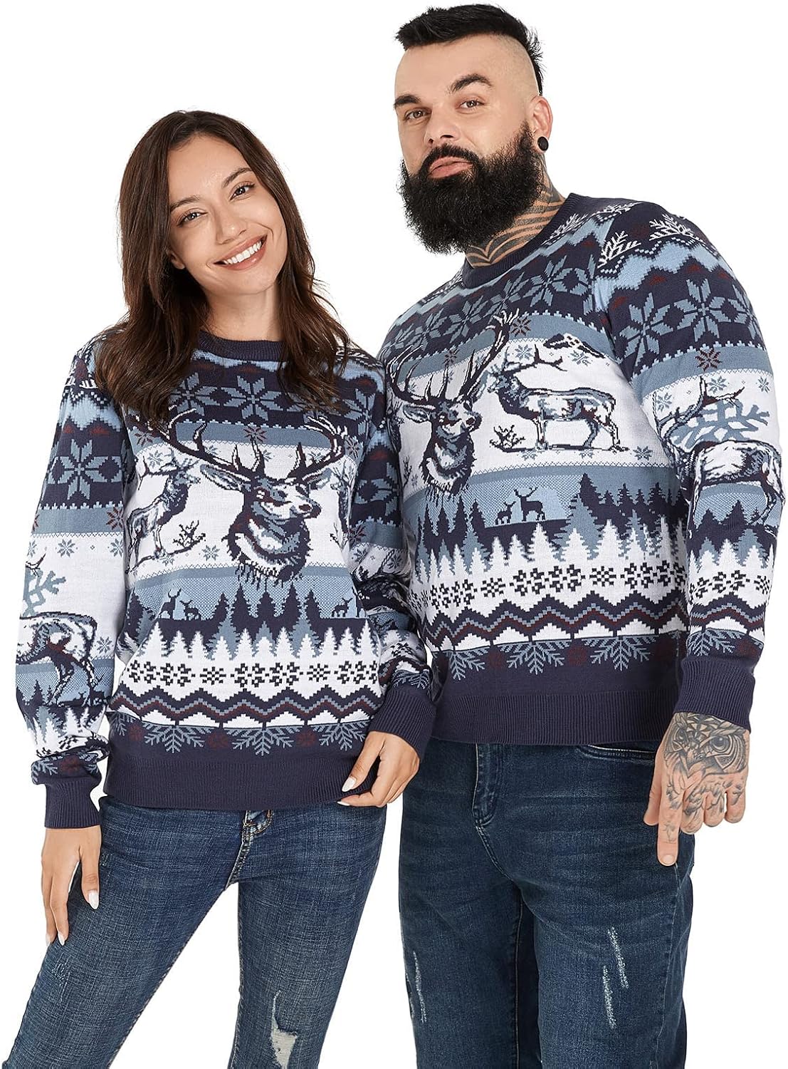 Men`s Ugly Christmas Sweater Unisex Women`s Funny Novelty Pullover for Xmas Party Festive - Image 2