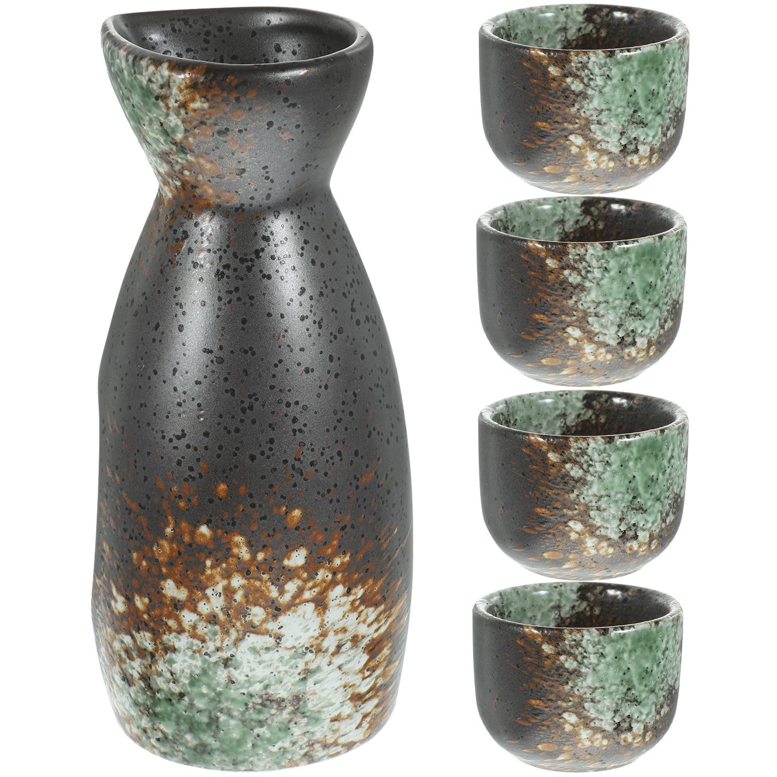 Juego de sake japonés de cerámica BETOOKY para decoración de hogar