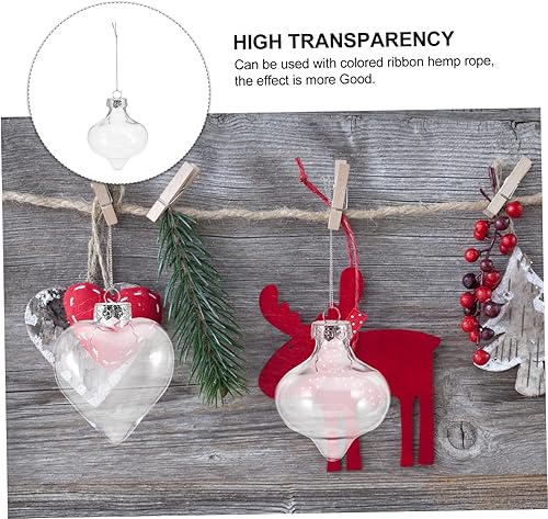 Miniatura 5 de NOLITOY 8 piezas de esferas Xmss DIY Cnady Creative Ball Present Years Christmas inastillables regalos decoraciones adornos decoración Navidad boda