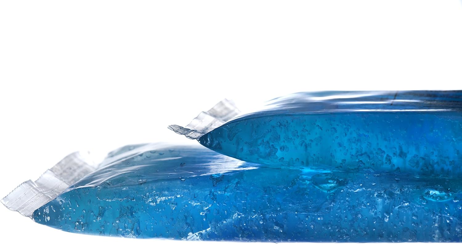 Reusable Gel Hot Cold Packs - Patented, Long-Lasting Ice & Heat Therapy - for Pain, Injuries & Coolers (2 Pack)