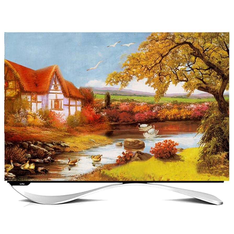 ホワイト 液晶テレビ かわいいデザイン！amadana/2017年製 01_o.jpg