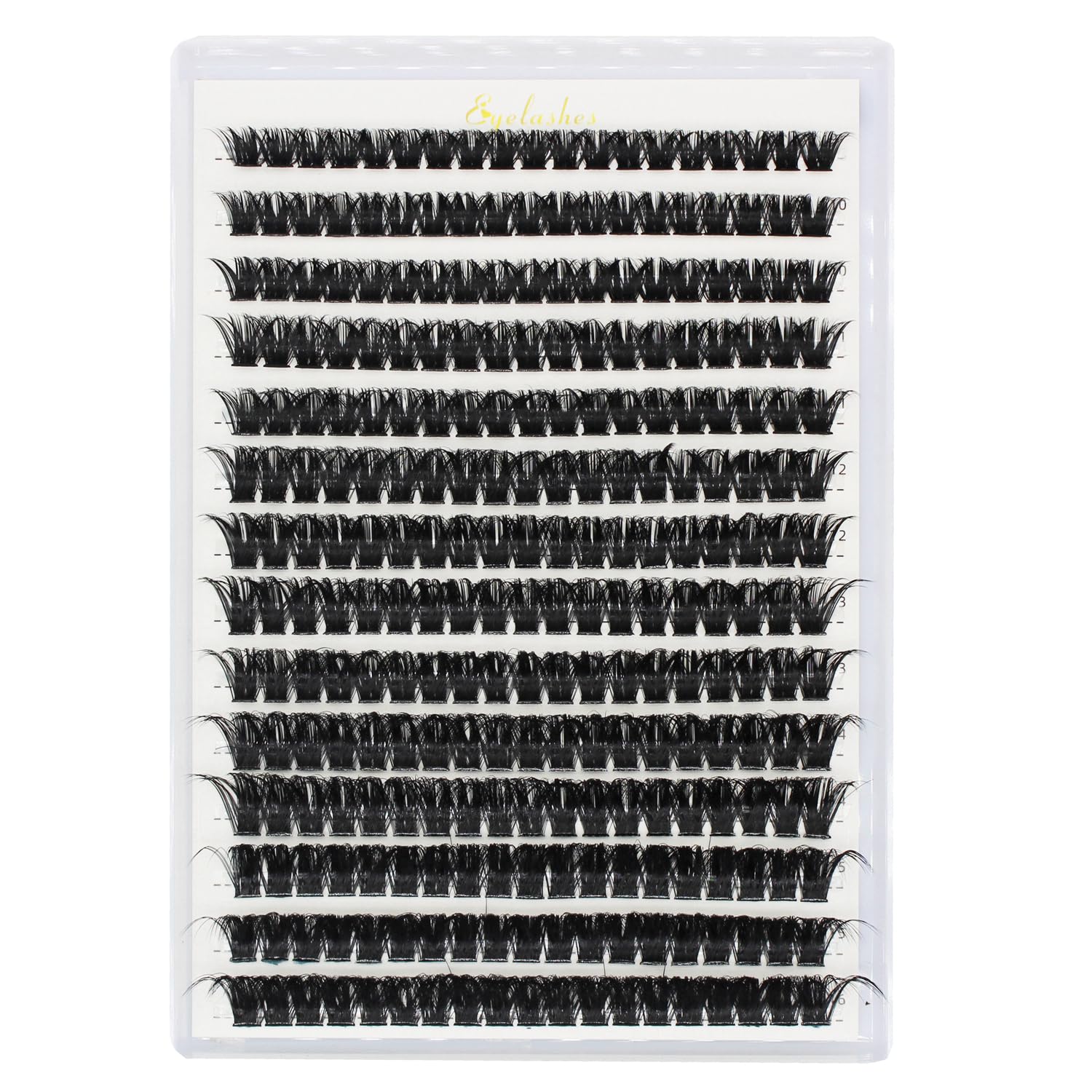 Bransfy Cluster Lashes 266PCS D Curl Individual Eyelashes Natural Lash Clusters Fluffy Mix Individual Extensions (80D-0.07D 9-16mm) - Image 4
