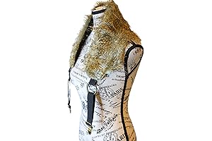 Mens Suspenders Outfit - The Lynx Festival Faux Fur Suspenders with Hidden Pocket