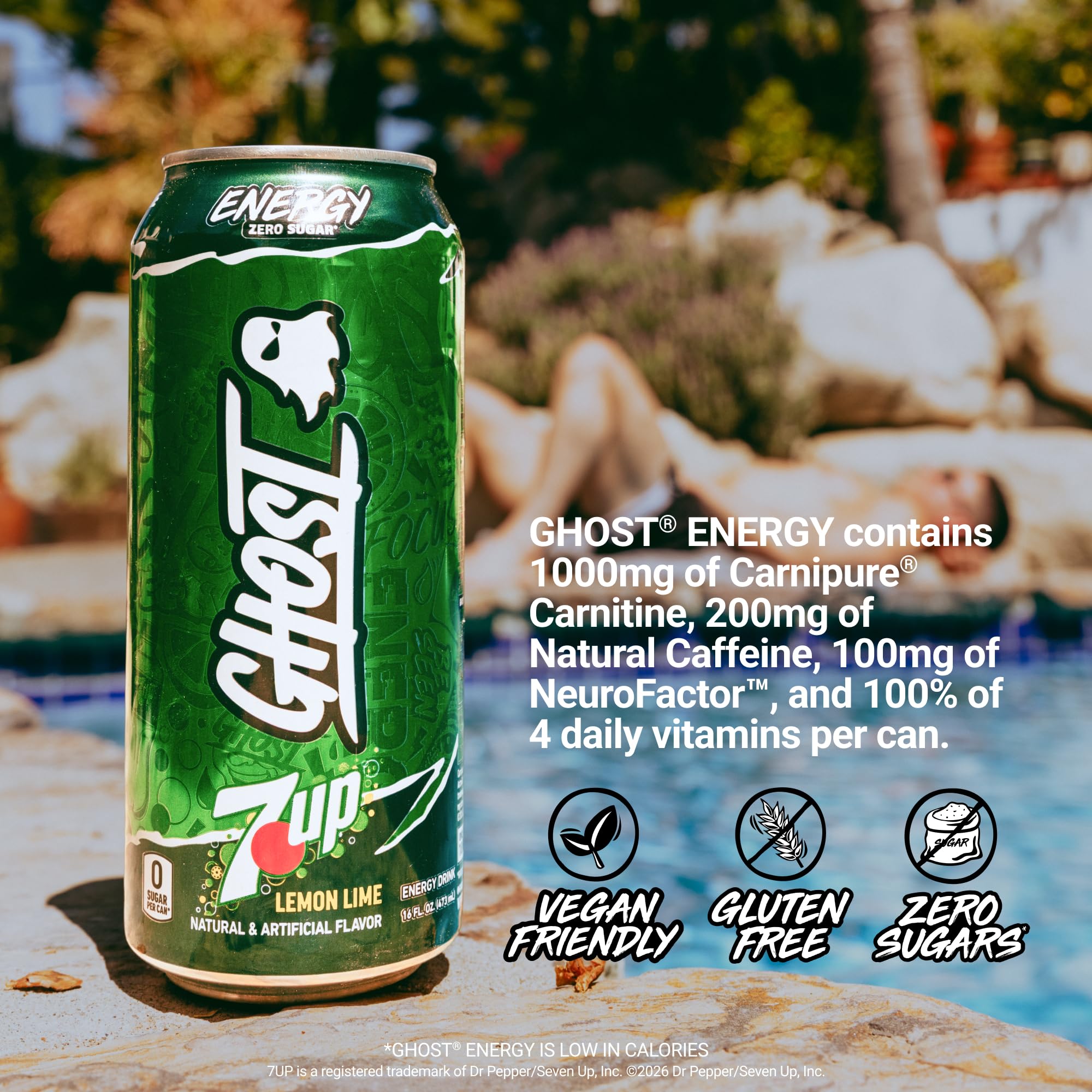 ghost l carnitine Amazon.com : GHOST Energy Drink - 12-Pack, 7UP, 16oz Cans - Energy & Focus  & No Artificial Colors - 200mg of Natural Caffeine, L-Carnitine & Taurine