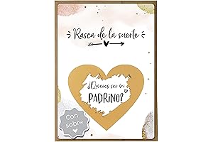 Jolicoon ¿Quieres ser mi padrino? Tarjeta de rascar