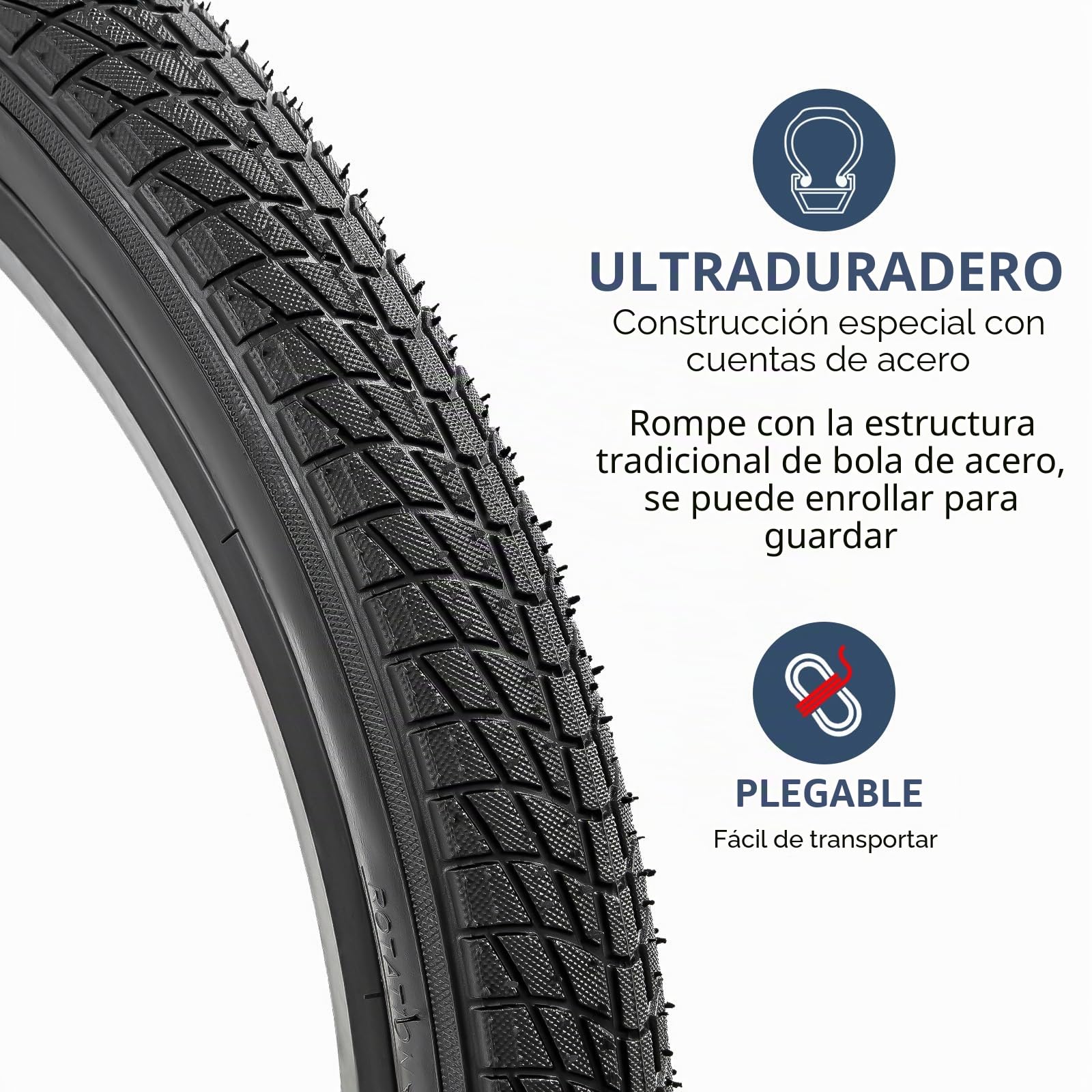 YunSCM 2PCS Plegable 16 Pulgada Neumáticos 16x1.75 ETRTO 47-305 más 2PCS 16 Pulgada Cámara de Aire AV32mm Valve Compatible Bike 16x1.75 Neumáticos and Cámara de Aire