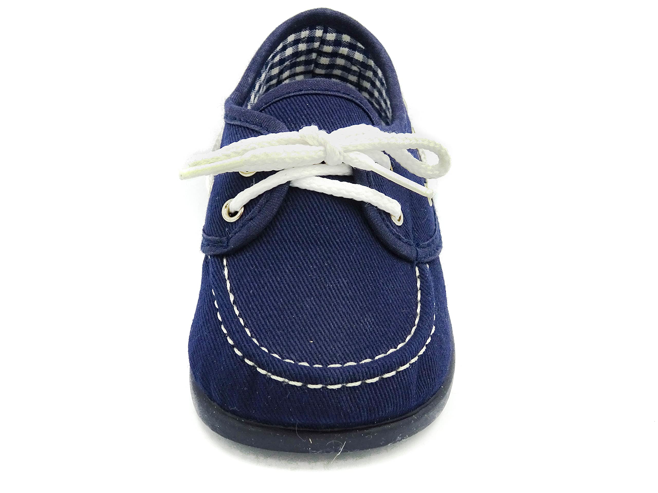 náutico para niño de Lona con Cordones Blancos Bebé niño