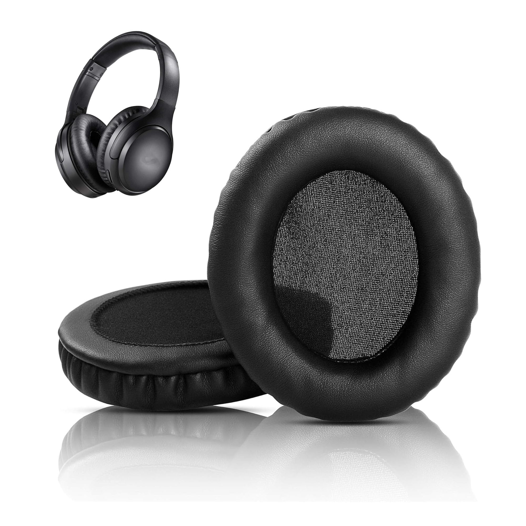 BT-BH010 Earpads Replacement for Boltune BT-BH010 Headphone Ear Cushions with Protein Leather and Memory Foam