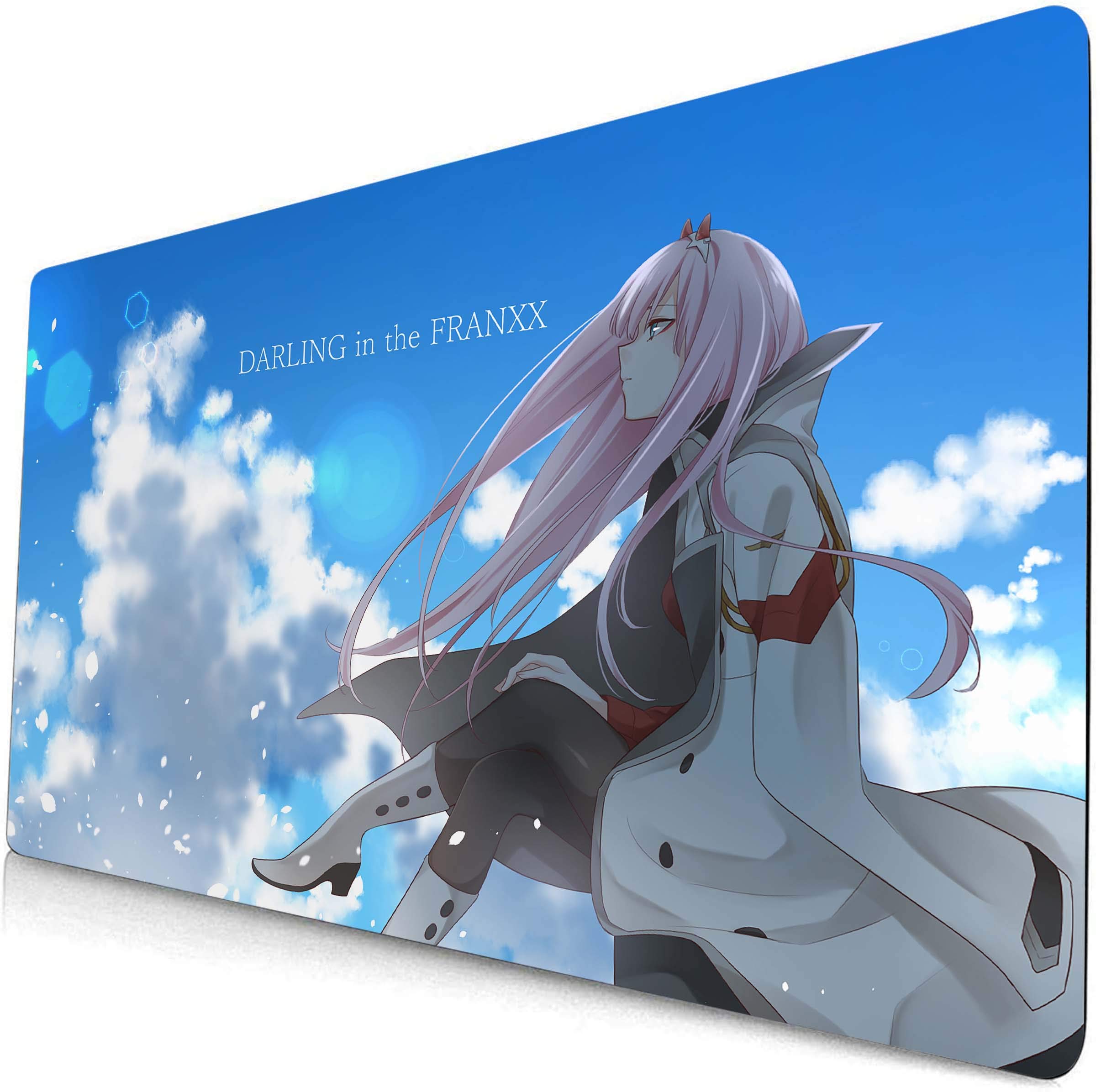 Darling in The FRANXX Mouse Pad ZeroTwo Game pad Anime Game Mouse Pad 02Desk Pad Keyboard Pad Large Computer Pad 1 (90cm×40cm)