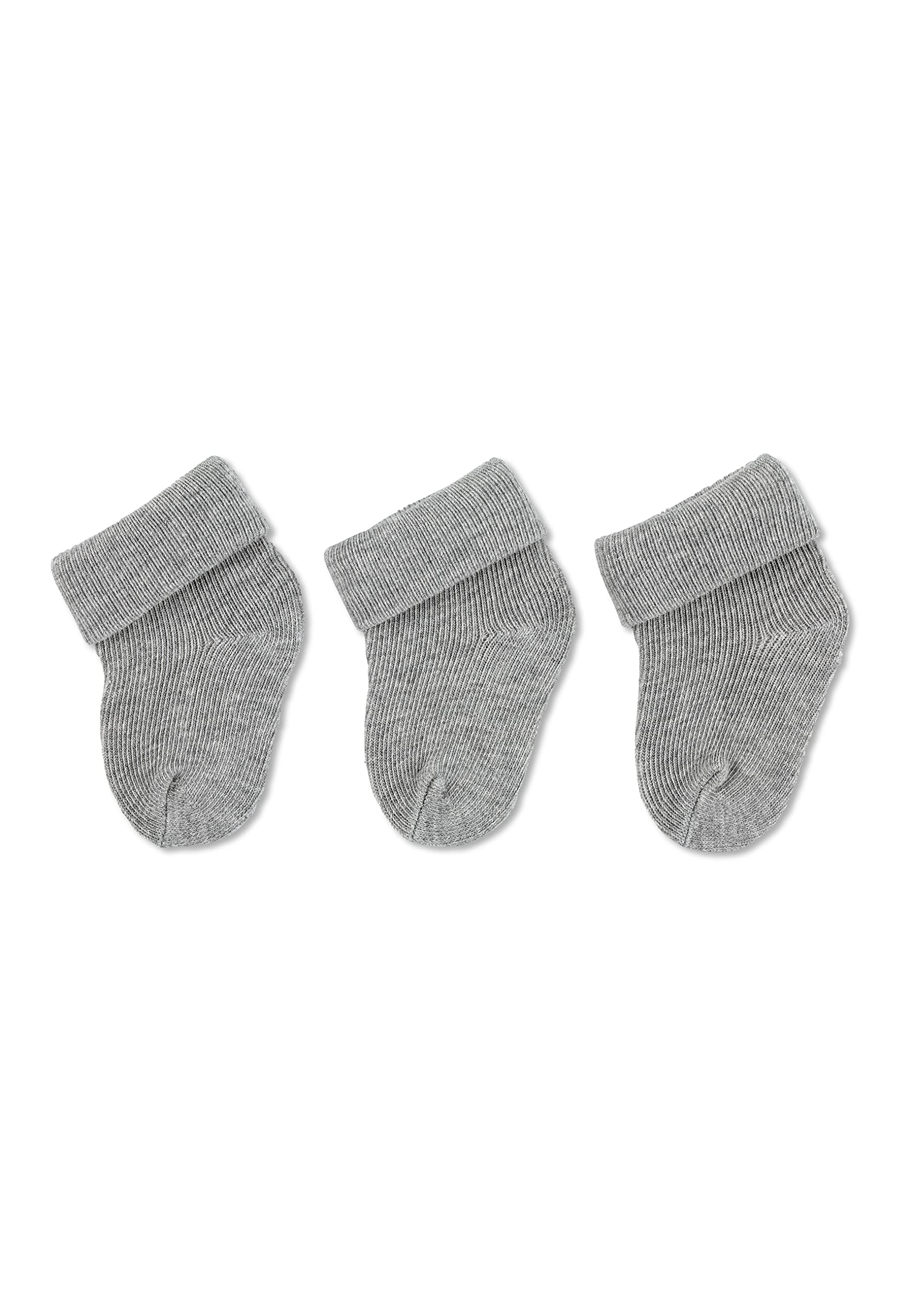 Sterntaler Grey (Silber Mel. 542) First Sock, Pack Of 3, Silver