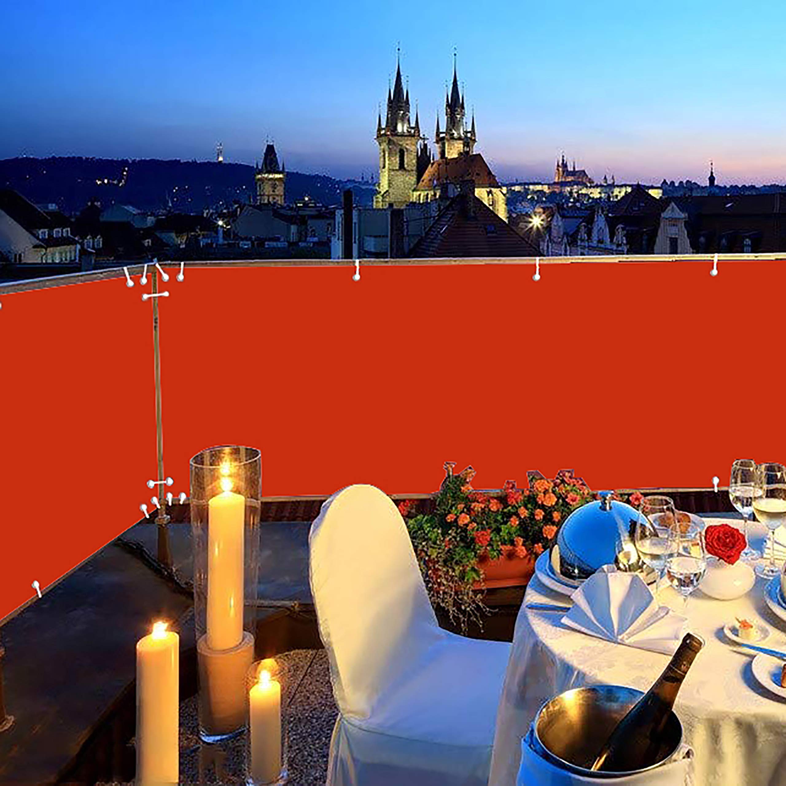 Balkon Sichtschutz Von Bedtang – Blickdicht, UV- & Windgeschützt, 160 G/m², Polyester, 0,65x8,5 M