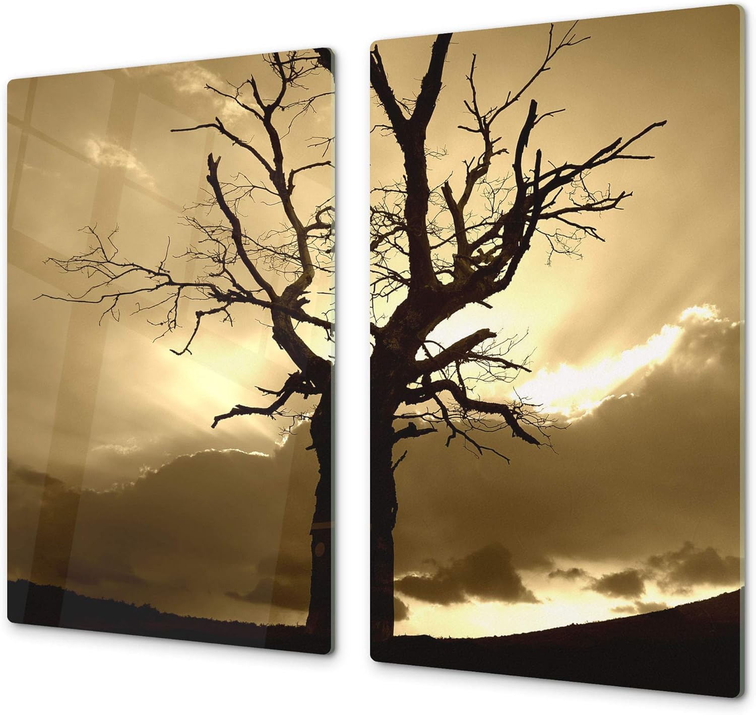 Tulup Planche De Cuisine En Verre 2x30x52 - Fond D'abstraction