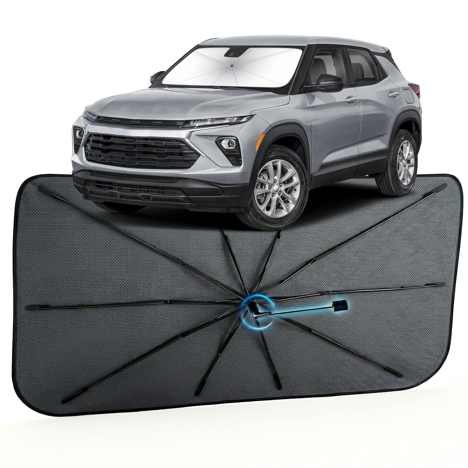 Car Windshield Sun Shade Umbrella for Chevrolet Trailblazer 2021-2026