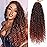 Col Bling Goddess Locs Crochet Hair 18 Inch 8 Packs Faux Locs Crochet Hair for Women Pre Looped Crochet Boho Goddess Faux Locs Crotchet Hair with Curly Ends 1B/350