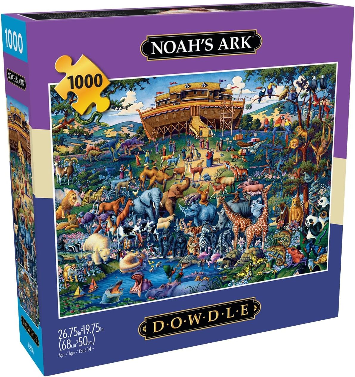 Buffalo Games - Dowdle - Noah's Ark - 1000 Piece Jigsaw Puzzle for Adults -Challenging Puzzle Perfect for Game Nights - Finished Size is 26.75 x 19.75