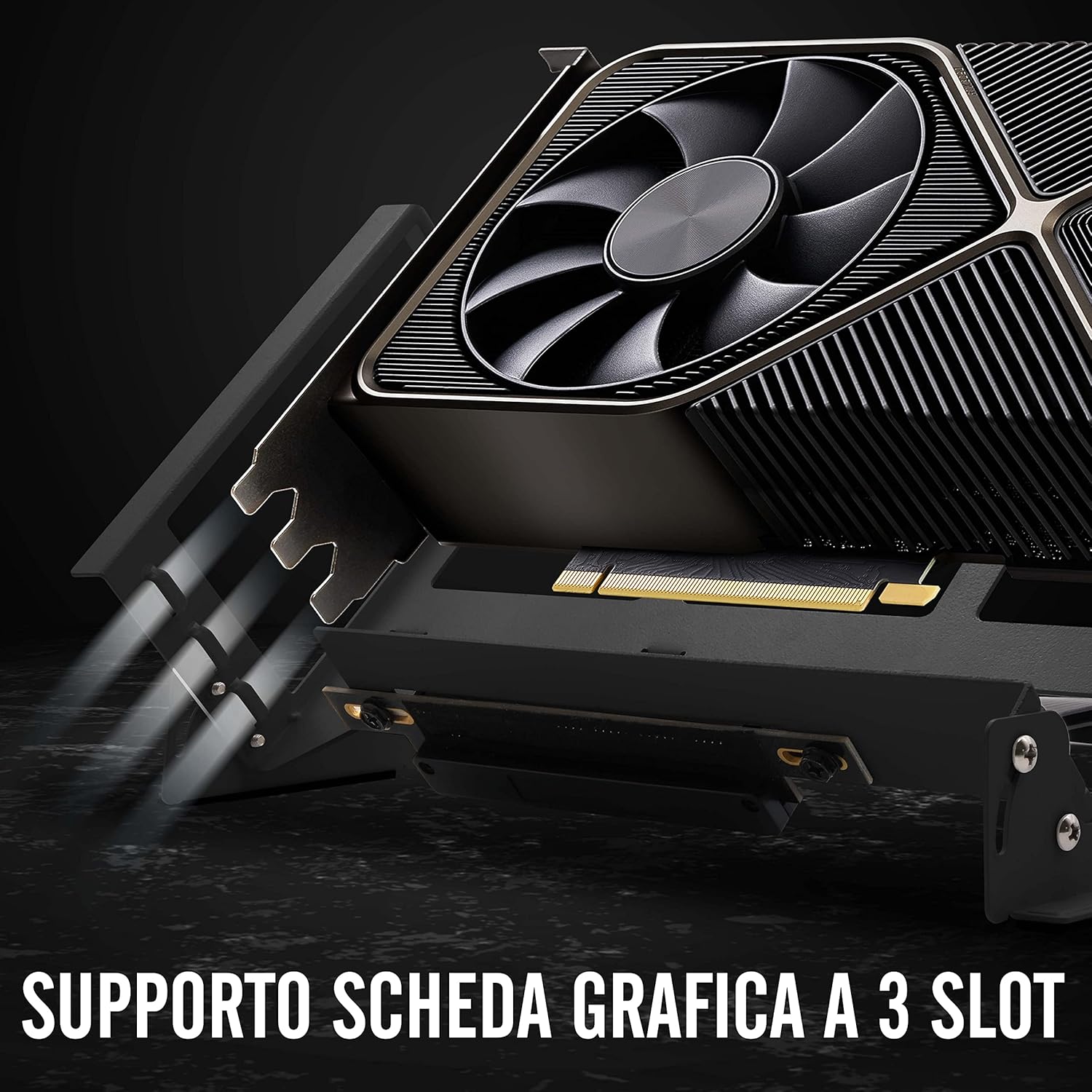 EZDIY-FAB Staffa di Montaggio PCIe 4.0 GPU Supporto per Scheda Grafica Regolazione Multi-Angolo, Kit di Supporto VGA per Scheda Video con Cavo Riser PCIe 4.0 X16 Gen4 17cm/6.69in-Nero EZDIY-FAB Staffa di Montaggio PCIe 4.0 GPU Supporto per Scheda Grafica Regolazione Multi-Angolo, Kit di Supporto VGA per Scheda Video con Cavo Riser PCIe 4.0 X16 Gen4 17cm/6.69in-Nero