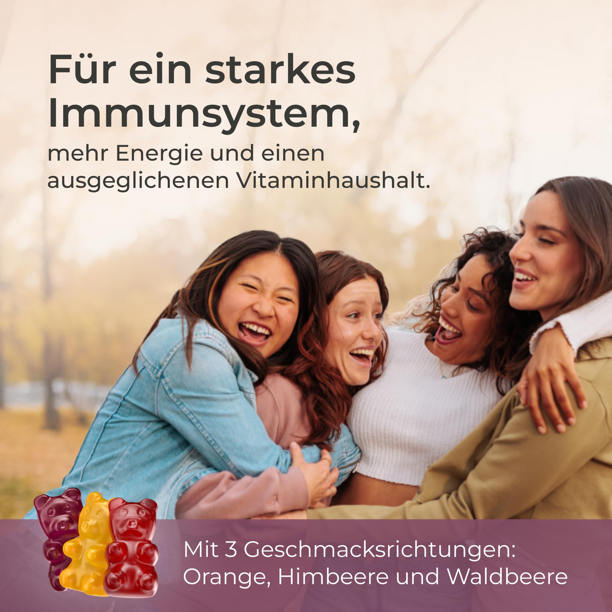 yuicy® Nahrungsergänzungsmittel für Frauen – Multivitamin Komplex – Extrem Leckere Multivitamin Gummies – Vegane Frauen Vitamine – Zuckerfreie Multi Vitamine – Woman's Multi 120 Stück