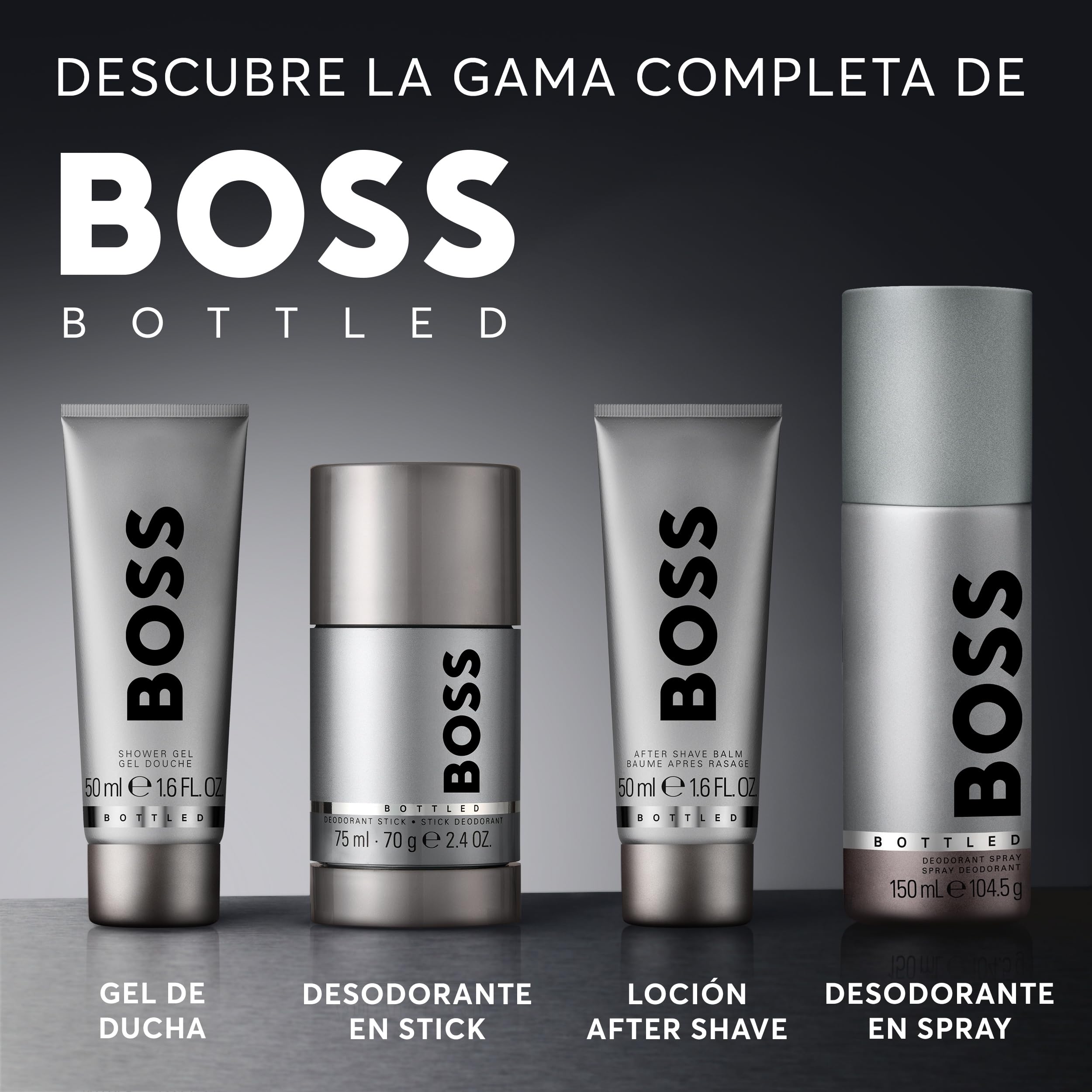 BOSS Bottled Eau de Parfum para hombres 200 ml | Fragancia amaderada ambarina y especiada | Atemporal y de larga duración