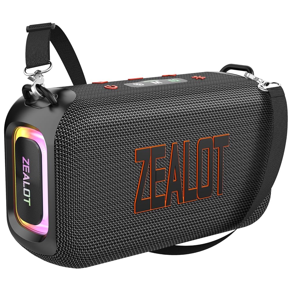 スピーカー・ウーファー ZEALOT Powerful Bass Party Speaker ZEALOT 80W Powerful Outdoor Bluetooth Speaker with Bass
