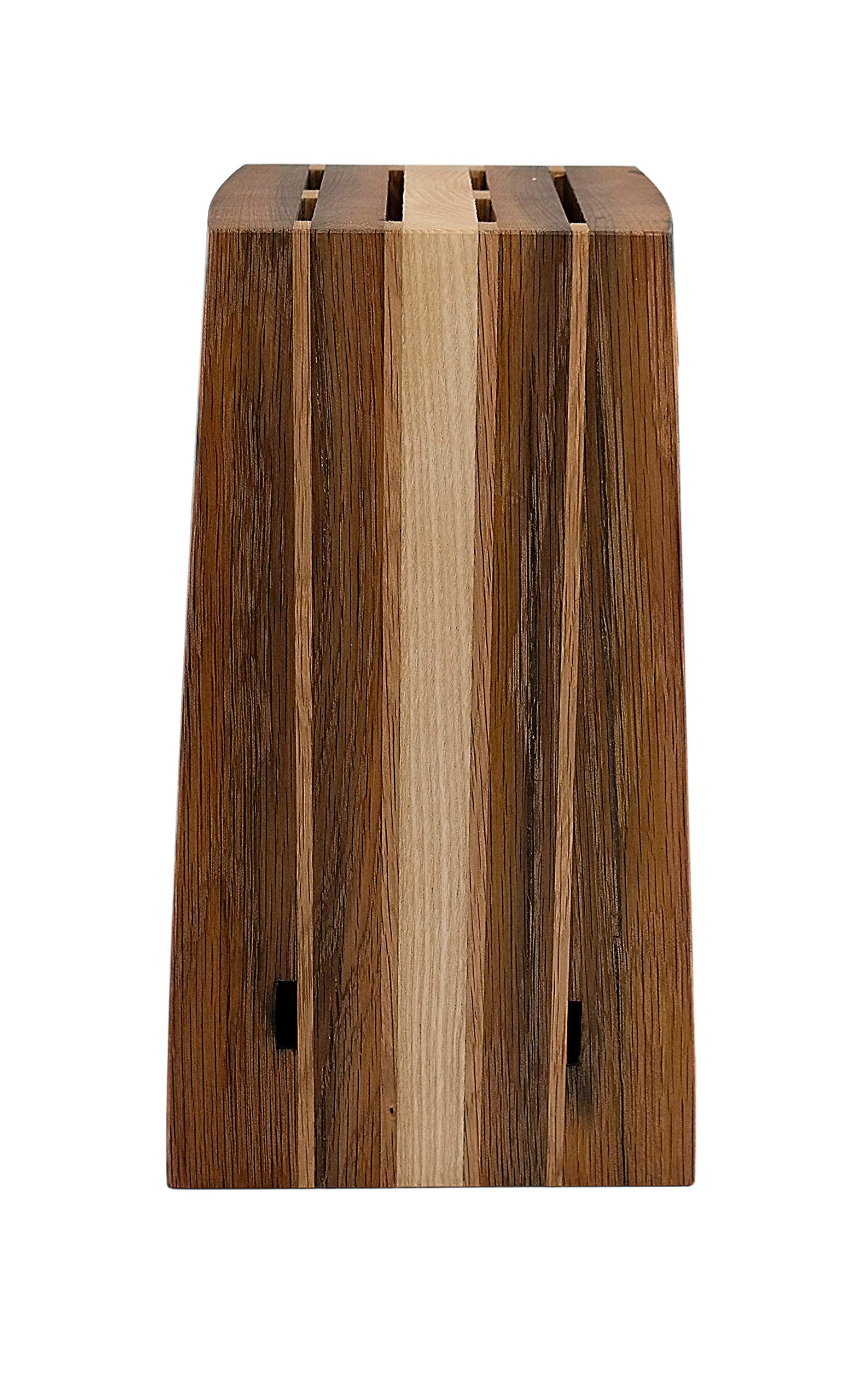 Exclusivo, hecho a mano con soporte de duelas antiguas | + | 5 cuchillos profesionales Kai Shun Classic White Damask | Variante B