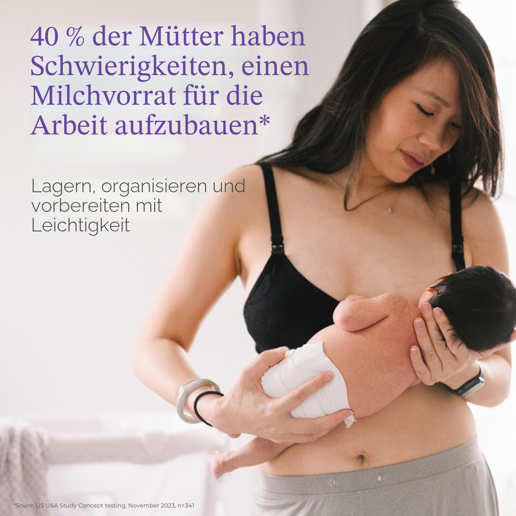 Lansinoh Muttermilch Vorratsbehälter mit Schnellgefrierschale | speichert bis zu 10 Muttermilchbeutel | ohne BPA/BPS | Gefrierbeutel vertikal und horizontal | inkl. 5 Milchbeutel