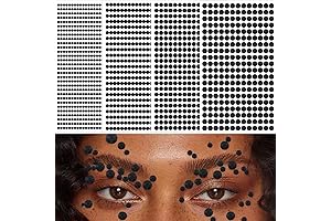 1799PCS Black Face Crystals for Makeup