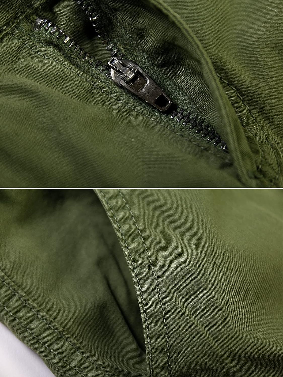 Mesinsefra Boys' Cargo Pants,Casual Outdoor Military Multi Pocket Combat Trousers 1 Green 130CM-6 Years - Image 3