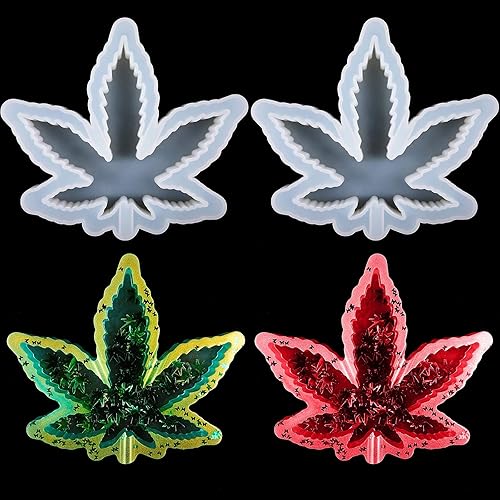 Molde de silicona de hoja de arce, molde de resina de silicona, bandeja grande de silicona, molde de fundición de resina, arte epoxi para posavasos