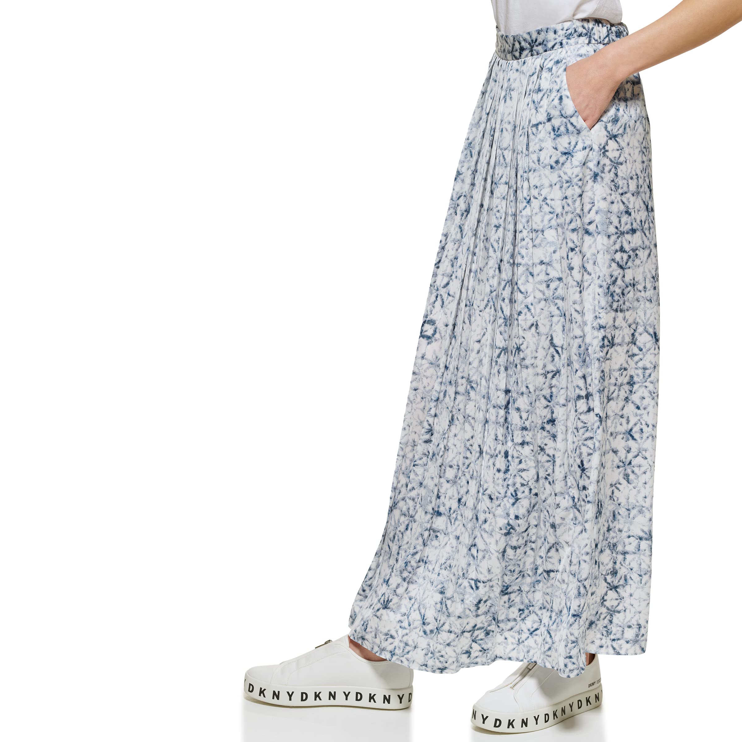 DKNY Plissettata con Gonna rialzata per Tutti i Giorni Donna