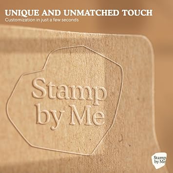 Stamp By Me - Book Embosser Personalised | Custom Ex Libris Stamp for Library, Books & Documents | Floral Embossing Seal, Self-Inking or Dry Embosser | Book Stamp for Customize Your Name & Design