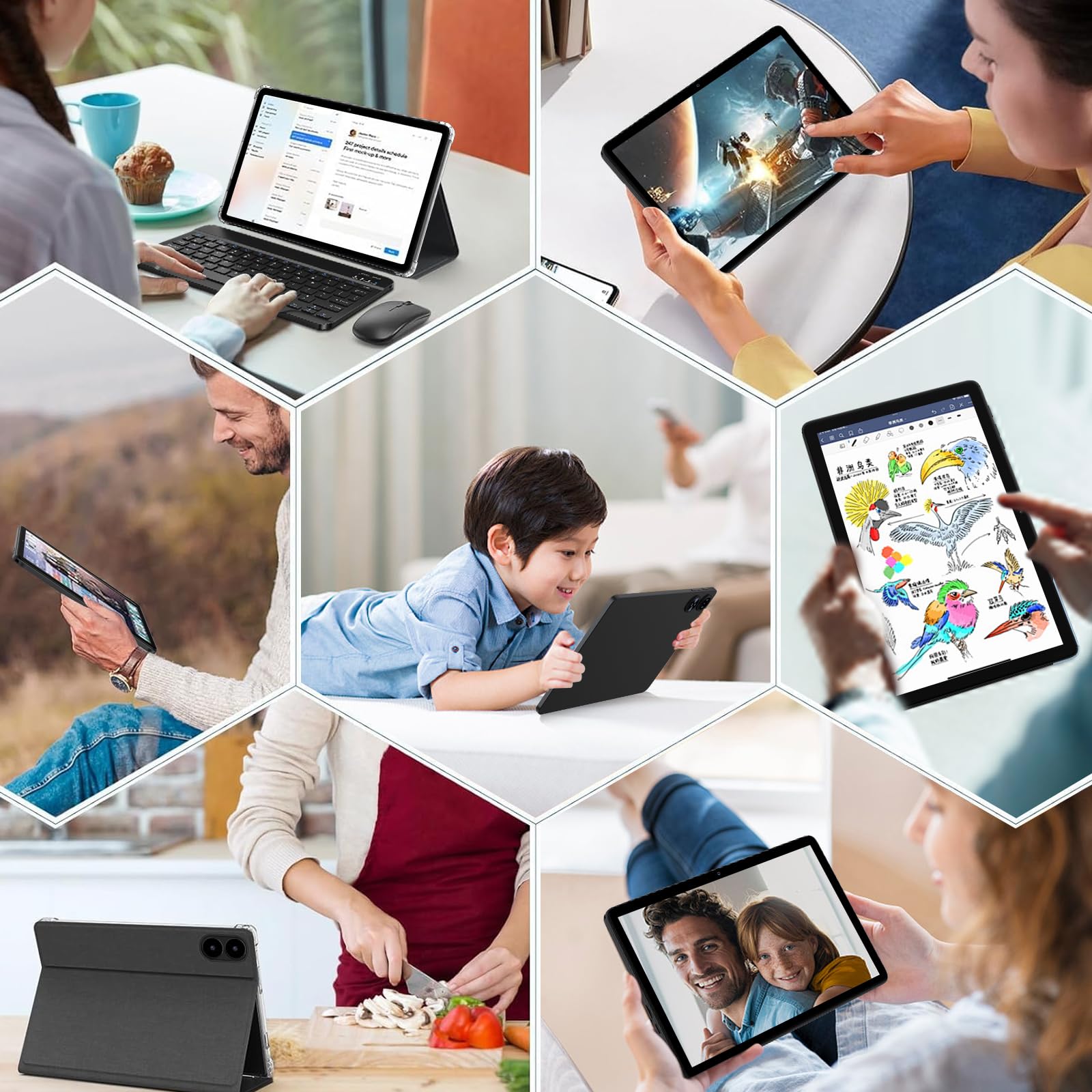 大特価！Android15 タブレット 11インチ　30GB+128GB+2TB Android 15 Tablet 30GB RAM 128GB ROM 2TB Expand, 10.1 Inch Tablets