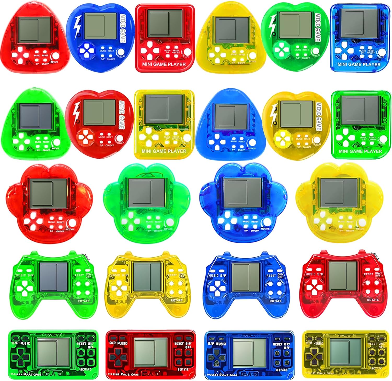 24Pcs Video Game Party Favors for Kids Video Game Console Keychain for Boys Girls Birthday Supplies Gaming Party Favors Classroom Prizes