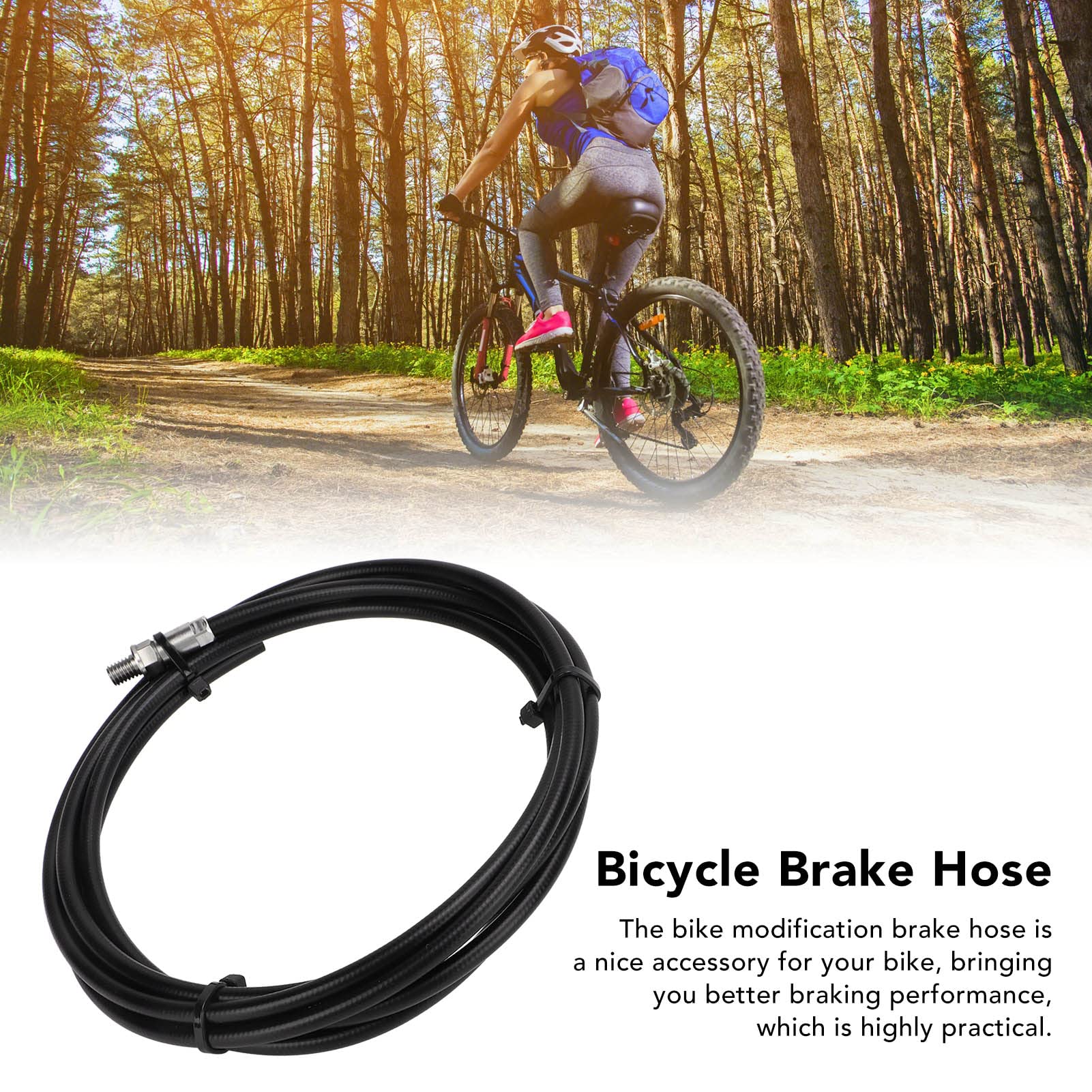 Bicycle Brake Hose Premium Stainless Steel Nylon Coated Hydraulic Brake Cable for Magura MT2 MT4 RACE 2m Length DIY Repair Kit