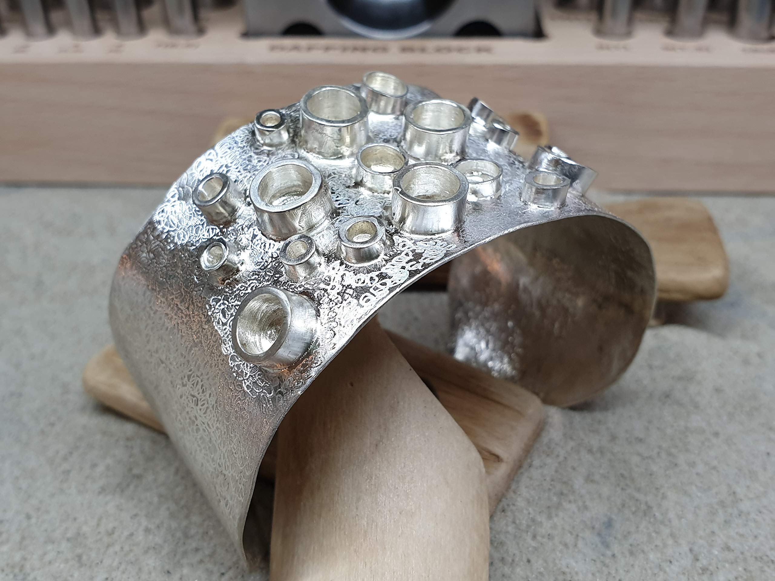 Armspange aus 925er Silber, Octopus, Designer Schmuck, Handarbeit, Unikat