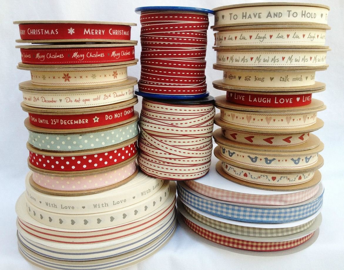 East of India mixed ribbon bundle- crafts/ wedding/ gift wrapping - approx 10 metres